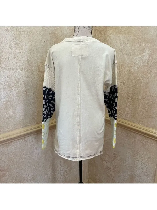 FREE PEOPLE WE THE FREE Tiger Cuff Tunic Sz XS Whimsigoth, Grunge Luxe, Safari - Image 5