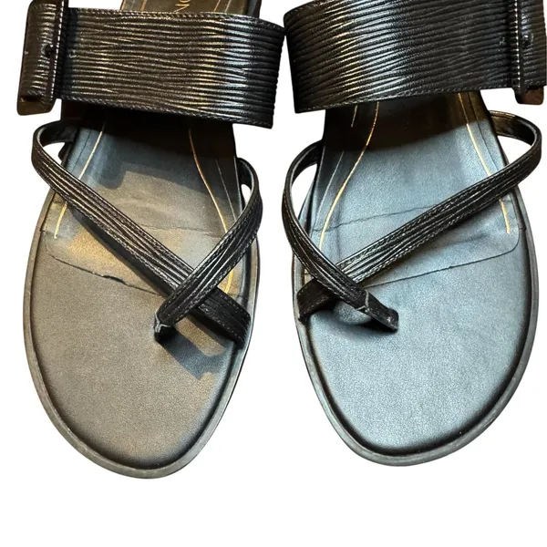 Vionic Shoes Womens Size 6.5 Black Julep Strappy Flat Slide Sandals Comfort - Image 2