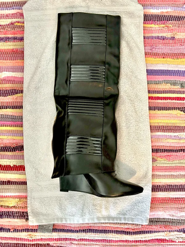 Azalea Wang Knee High Boots Black Size 8 - Image 6
