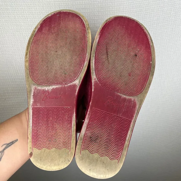 Brunch l'Appartement Burgundy Corduroy Slippers Women's Slide House Shoes - Image 6