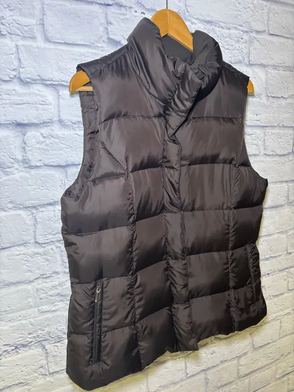 Eddie Bauer Women’s Puffer Vest Premium Quality Goose Down Brown Size Large - Image 4