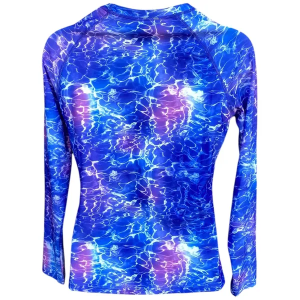 Davena rashguard purple blue swim top size Small S built-in bra nwt - Image 5