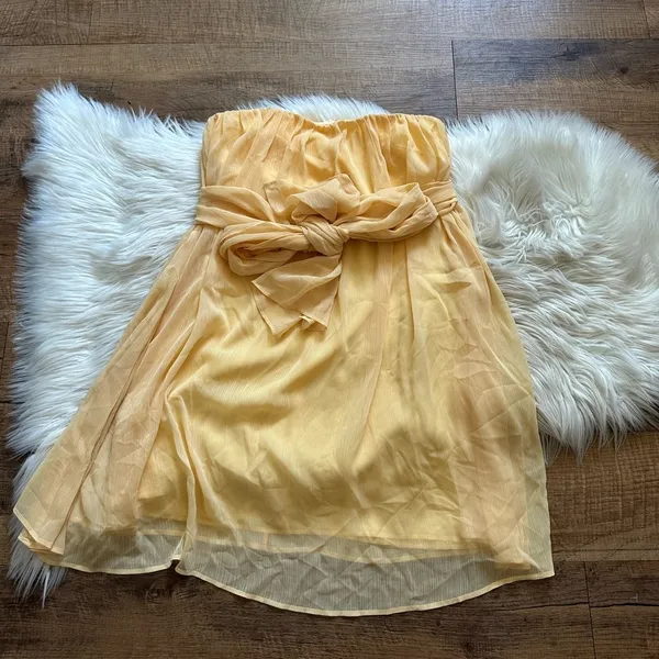 NBD Paradisco Mini Dress In Cream Yellow - Image 4