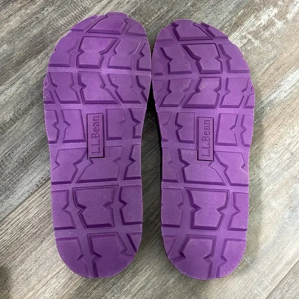 LL Bean Katahdin Flip flops sandal Purple Ocean Mesa Blue Size 9 - Image 4