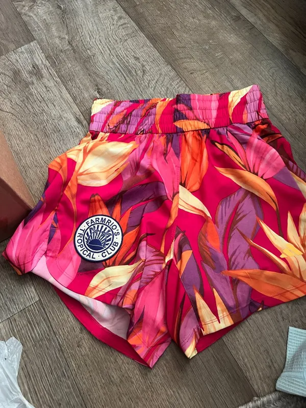 NWT! FARM Rio x Adidas Pacer Shorts size XS - Image 4