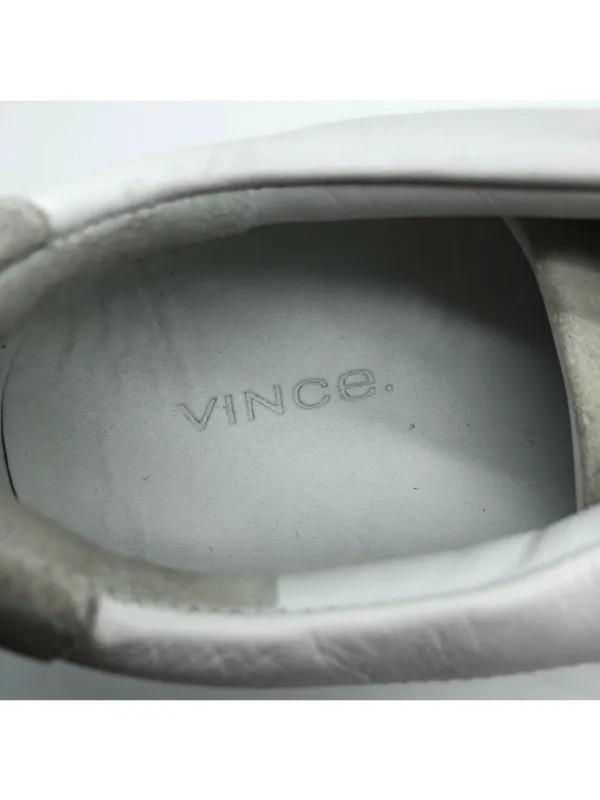 Vince Womens Sneakers Low Top Lace Up Leather White Size 6 - Image 5