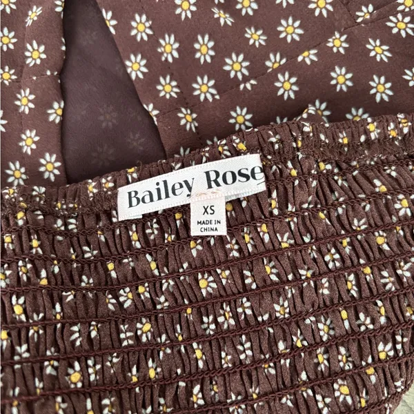 These Three Boutique Elegant Brown Polka Dot Halter Top - Image 5