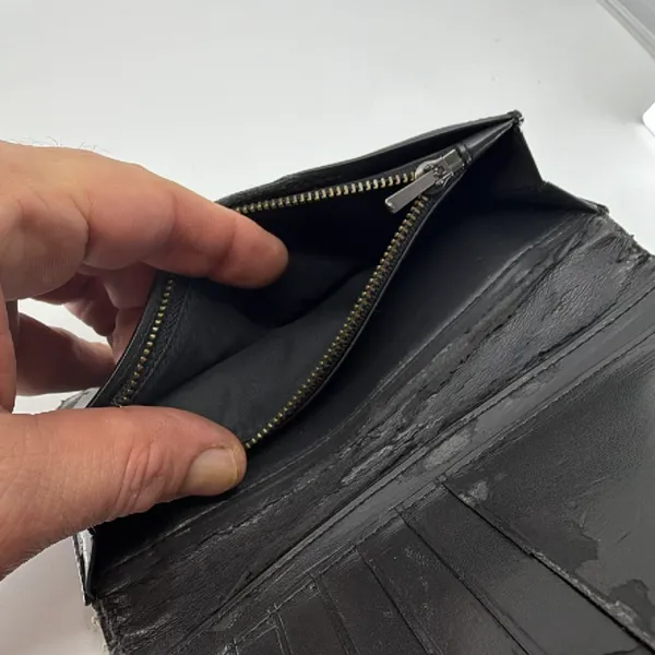 Coach Signature Coated Canvas Slim Black Wallet - Image 8