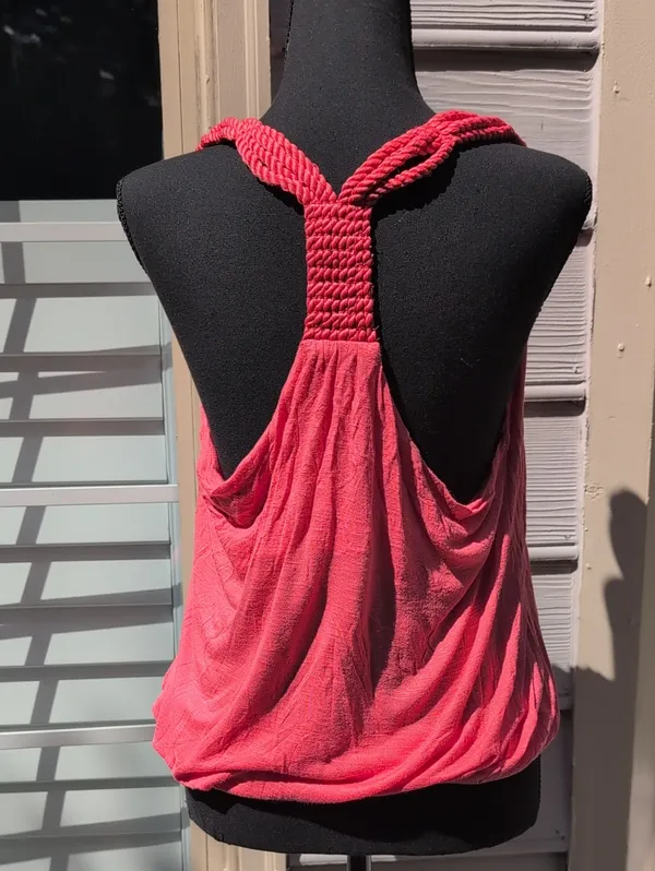 One Clothing Bubble Hem Racerback Tank Top - Image 4