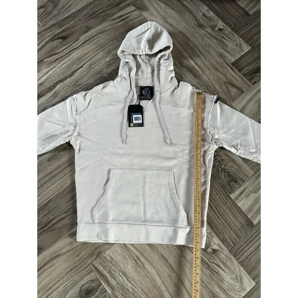 ALPHALETE Women’s Terry Oversized Hoodie - Moonstone,Size Medium - Image 3