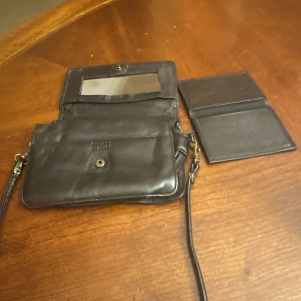 Wilsons Leather Wallet Black Wallet/ Mini Crossbody - Image 2