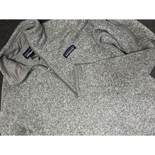 Better Sweater PATAGONIA 1/4 Zip‎ Fleece Lined Knit Heather Grey Small Gorpcore - Image 2
