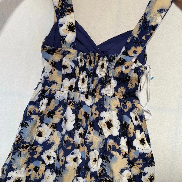 LULUS Sunny Attraction Navy Floral Bustier Mini Dress S - Image 7
