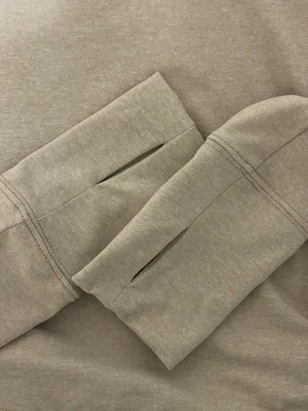 Aerie OFFLINE Ruched Cropped Long Sleeve with Thumbholes - Image 6