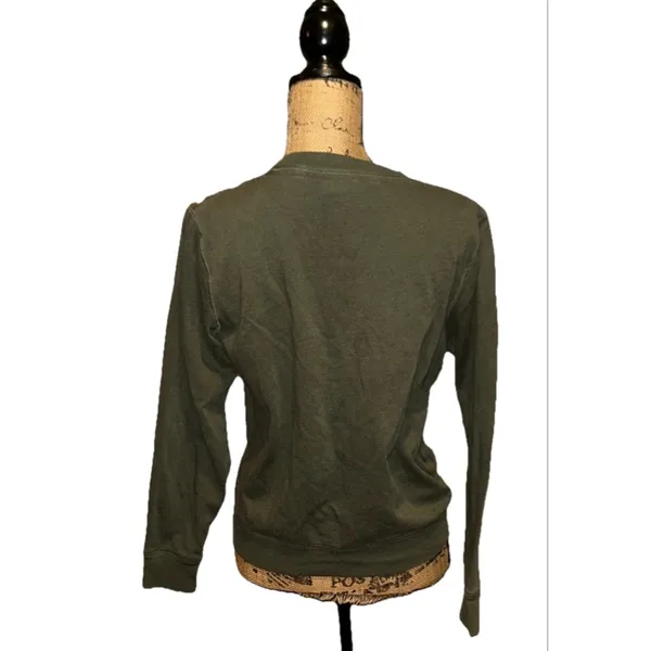 Women’s PINK Victoria's Secret Dark Green Sweater Sweatshirt XS Pullover Casual - Image 2