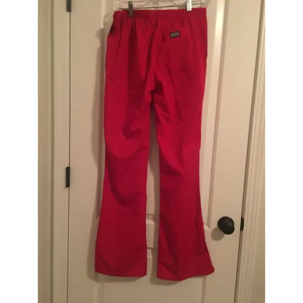 1pc Cherokee Adult Red Scrub Pants Nurse Medical Drawstring Size XS - Image 5
