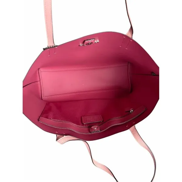 Coach’s Avenue Tote Pink Leather Shoulder Bag Large Work Everyday Carry F31535 - Image 8