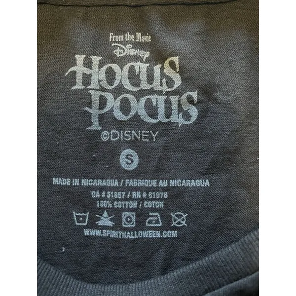 Disney Hocus Pocus Sanderson Witch Museum T Shirt‎ Women Size S Black Halloween - Image 3