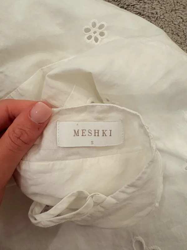 Meshki White Mini Dress - Image 3