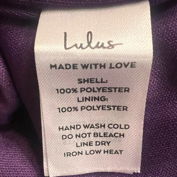 Lulus Muse Moment Crushed Velvet One-Shoulder Mini‎ Dress Purple Size XL - Image 12