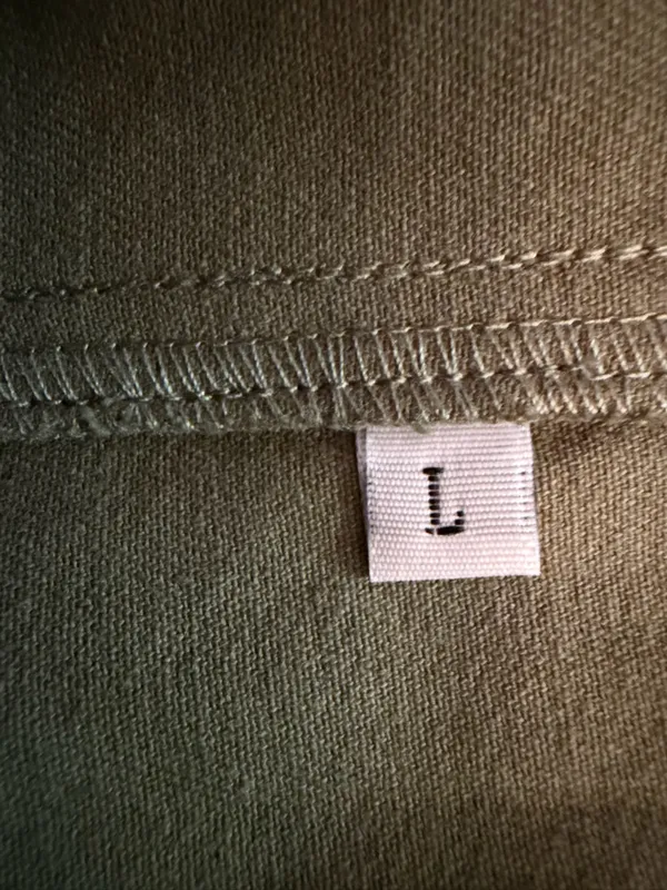 Olive Green Earth Tone Utility Shortalls // Gorpcore Utility Bib Overalls L - Image 8