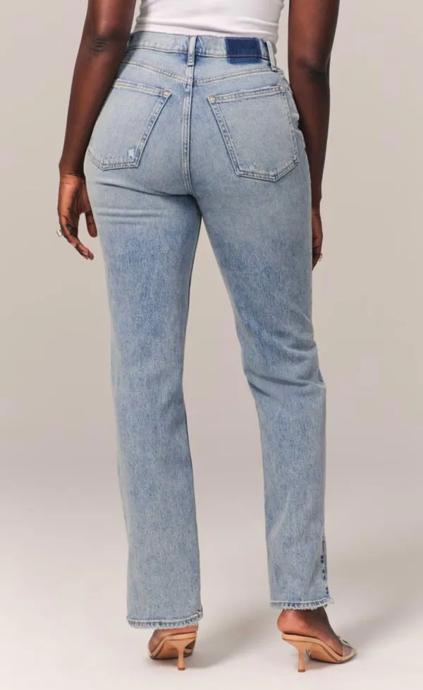 Abercrombie 90s Straight Ultra High Rise Jean - Image 2