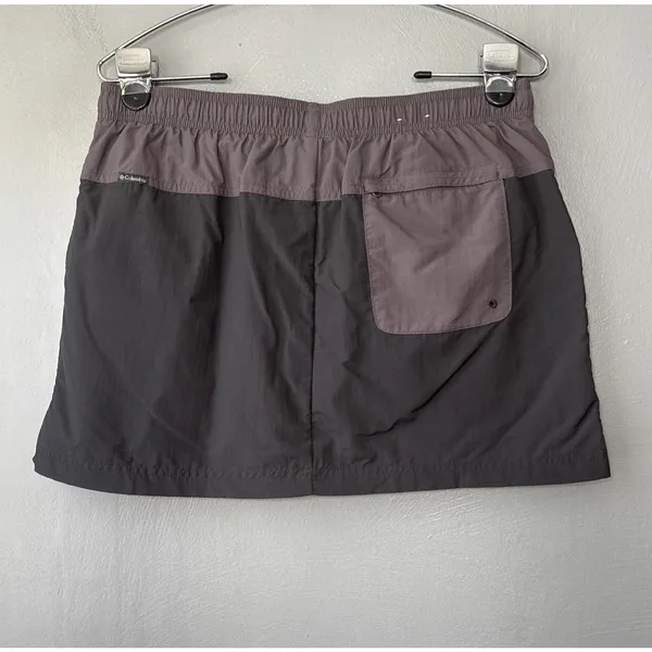 Columbia Skort Size Medium Gray Hiking Active Nylon Mini Skirt Gorpcore Outdoors - Image 4
