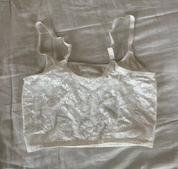 White Lace Tank Top Colsie Target - Image 2