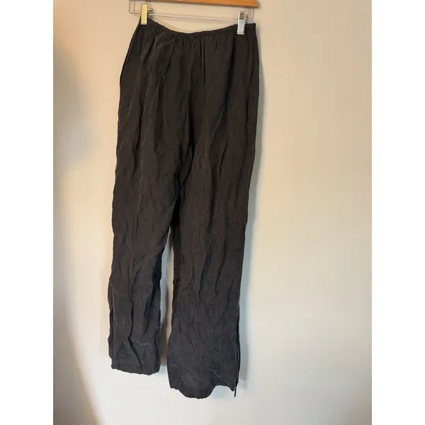 Zara black silky lyocell Pajama Lounge Pants Sz small NWT $60 - Image 4