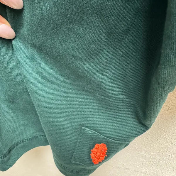 FP Free People NWT Oversized Small Post Up Layer Top In Green Rugby Style - Image 8