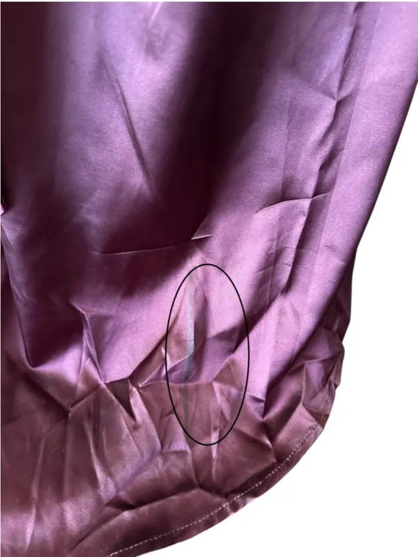 Monvelli Elegant Halter Satin Floor Mermaid Prom Gown Wine Size 2 NWT - Image 6