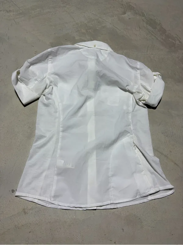 Merrell White Short-Sleeve Button-Down Shirt Ophelia medium - Image 9