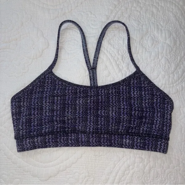 Lululemon Flow Y Sports Bra. Size: 6. Color: Ziggy Wee Purple. - Image 3