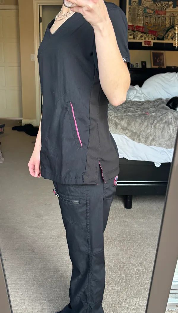 Koi Black Scrubs Size XXS - Image 2