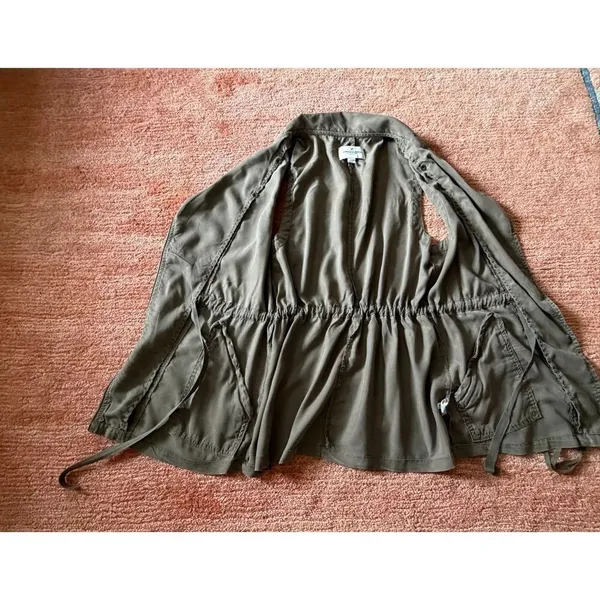 American Eagle Utility Vest Olive Green Lightweight Size S - Image 5