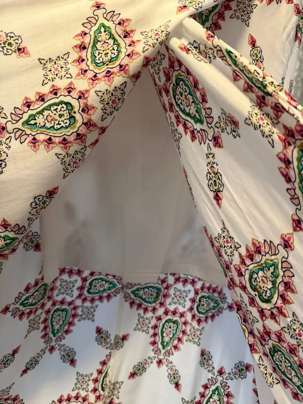 Love Riche NWOT Beautiful Print Faux Wrap Maxi Skirt with Lining - Image 4