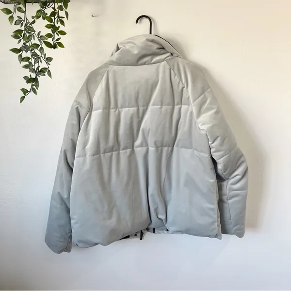 Zella Velvet Puffer Jacket Sz L - Image 3