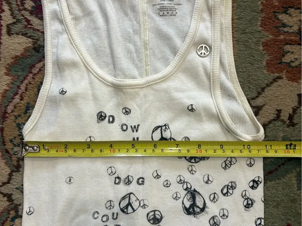 Juicy Couture Pam & Gela Peace Yoga Sleeveless Tank Top Women's Petite Small - Image 6