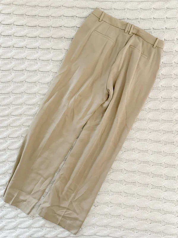 J. Crew High-Waist Wide-Leg Pants in Khaki - Image 3