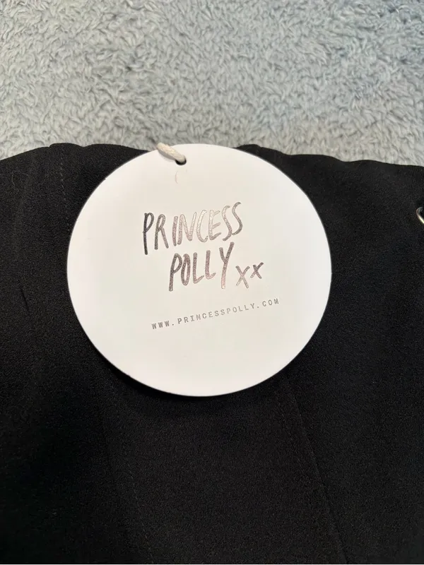 Princess Polly Margot Mae top Black Lace-Up 2 NWT - Image 7