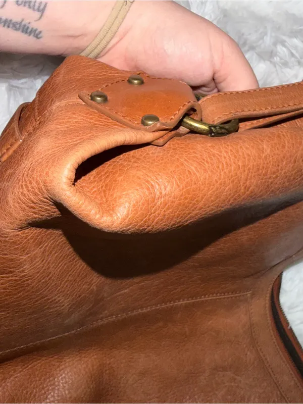 Frye Brown Classic Brown Leather Hobo Shoulder Bag - Image 7