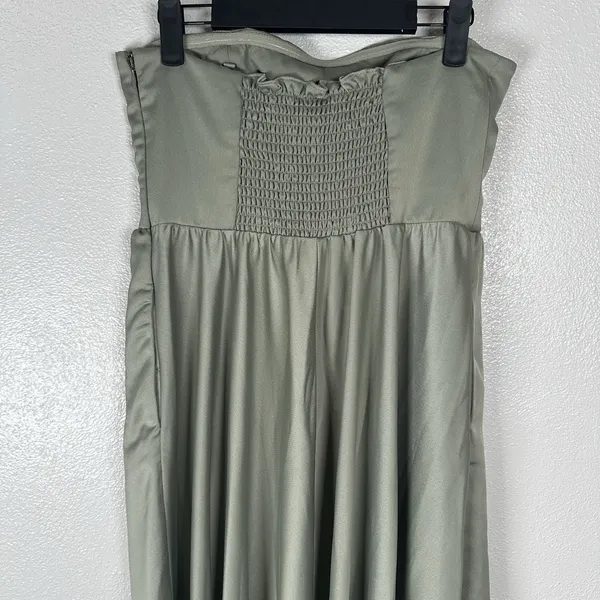 NEW BHLDN Strapless Convertible Stretch Maxi Gown Formal Dress Womens Sz 8 Green - Image 7