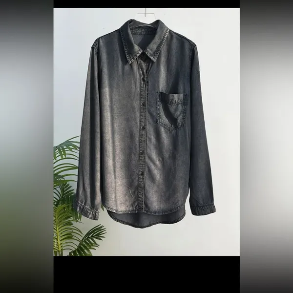 Black denim shirt Size XS - Image 2