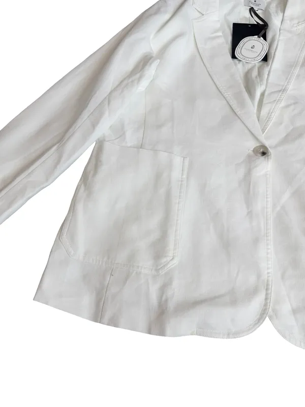 Tuckernuck Studio McGee White Linen Blend Blazer Pockets XX-Large Women's NWT - Image 4