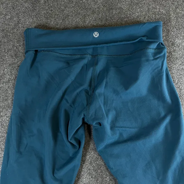 Lululemon Wunder Under High Rise Leggings Teal Dark Green Size 8 Activewear - Image 10