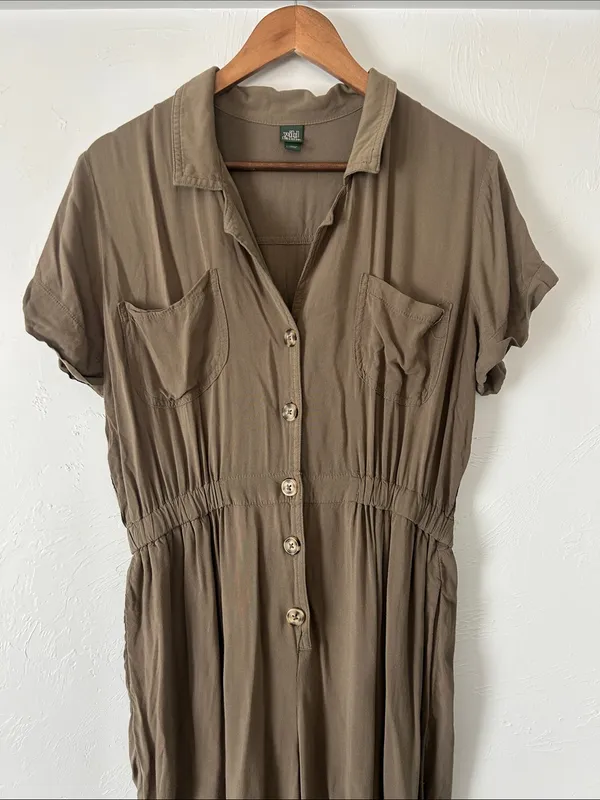 wild fable Olive Utility Painters Jumpsuit - Image 3