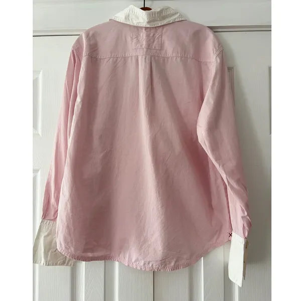 Free People We The Free Prairie Mauve Pink Cotton Button Down Shirt OB2094218 M - Image 2