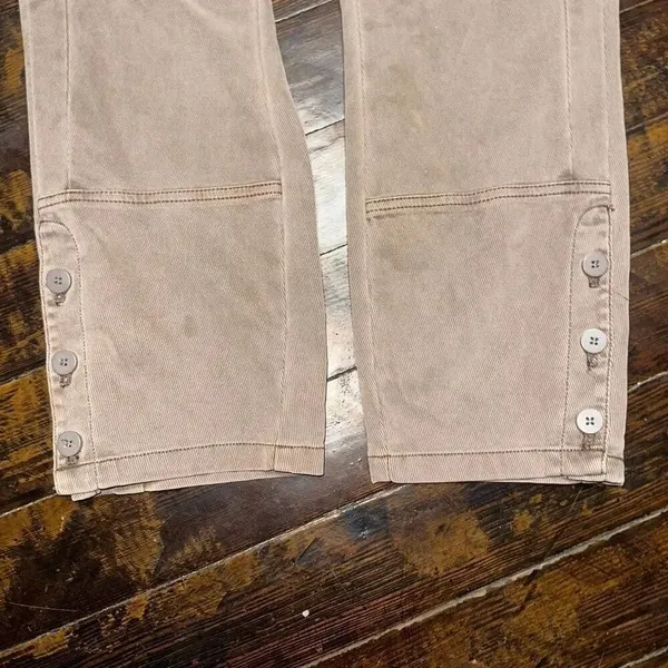 Anthro utility brown Ona boho size 32 classic pants - Image 2