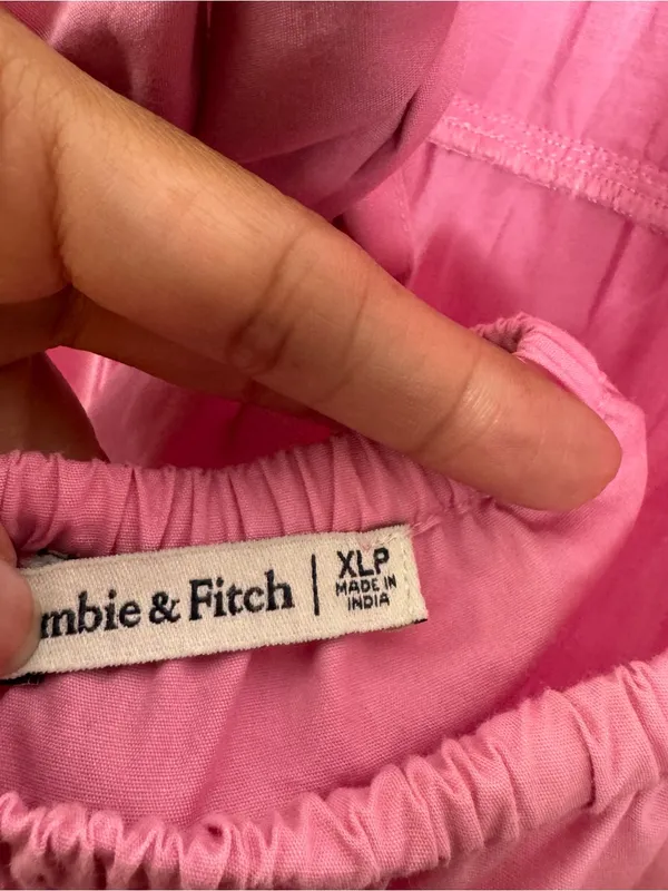 Abercrombie & Fitch Pink Open‎ Back Maxi Dress XLP Petite - Image 4