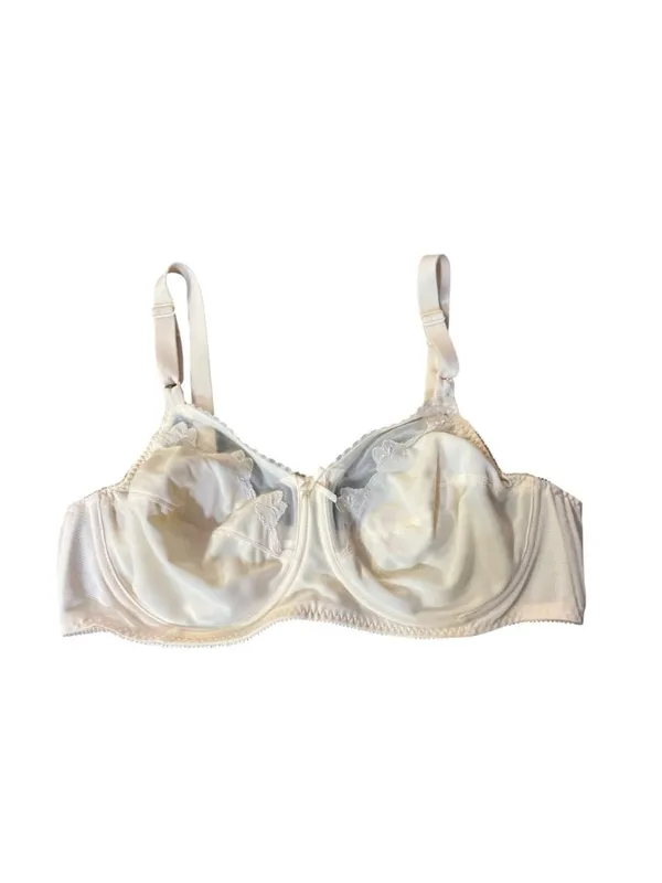 Full Coverage Bali Nude Bra Womens 38C Used Lace Mesh Underwire 0180 - Image 4